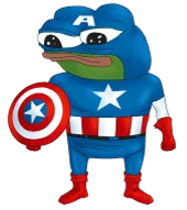 Papa character in a superhero suit with a shield